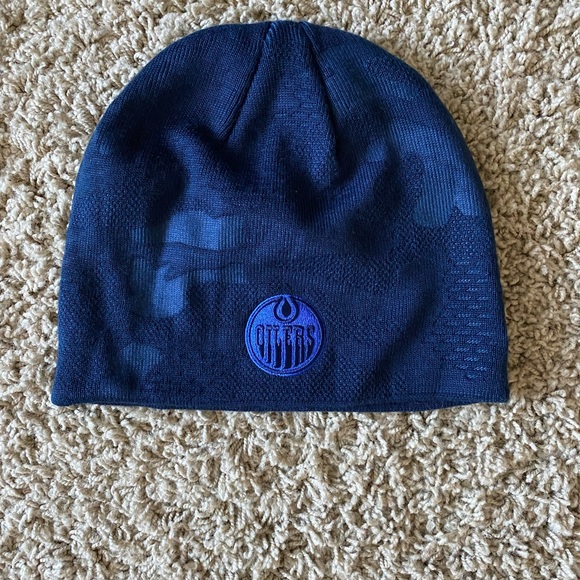 Fanatics Other - Edmonton Oilers Blue Camo Beanie